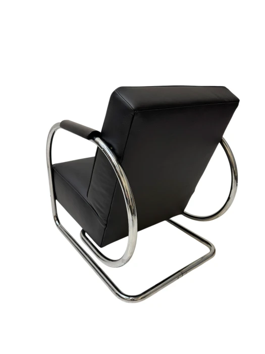 Art Deco Modernist Bauhaus Tubular Steel Lounge Chair by Frits Kuyken, 1936